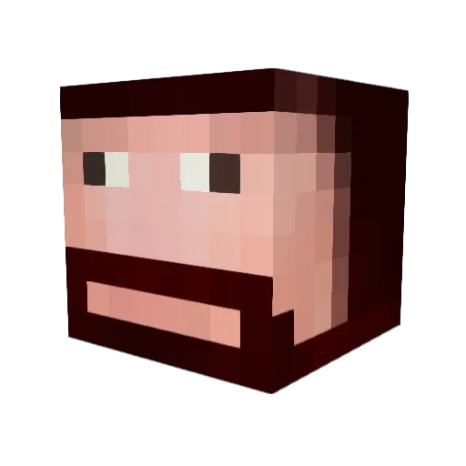 chinnybob Minecraft avatar head, 3D render