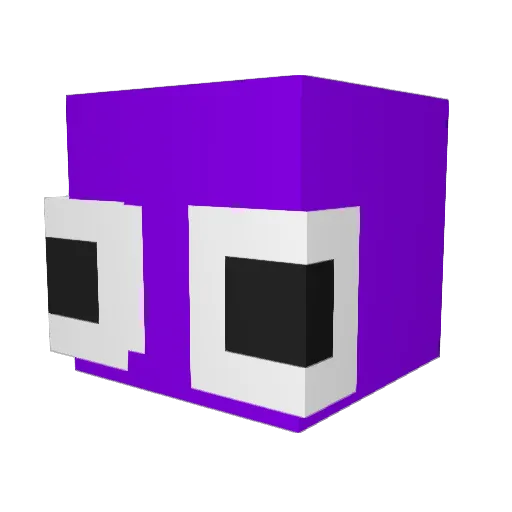 chinoflix Minecraft avatar head, 3D render