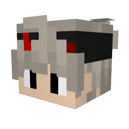 chinoito94 Minecraft avatar head, 3D render