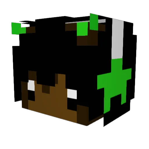 chinokie Minecraft avatar head, 3D render