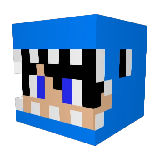 chinoo1025 Minecraft avatar head, 3D render