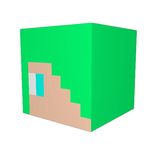 chintz04 Minecraft avatar head, 3D render