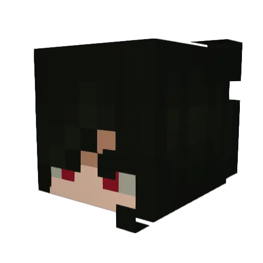 chinzly Minecraft avatar head, 3D render