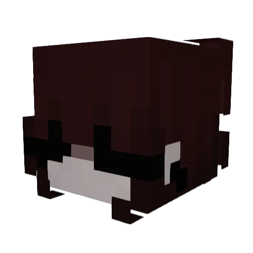 chioriko Minecraft avatar head, 3D render