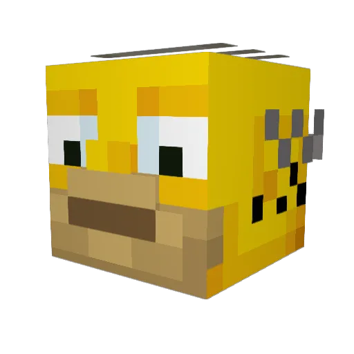 chip_biscuit Minecraft avatar head, 3D render