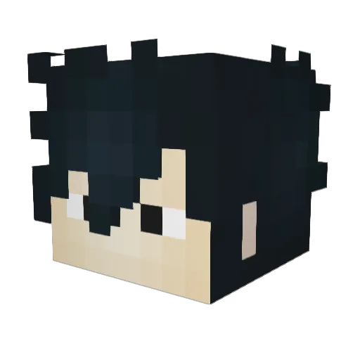 chipa03 Minecraft avatar head, 3D render