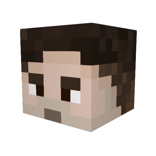 chipilin_3 Minecraft avatar head, 3D render