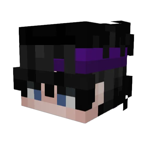chipix Minecraft avatar head, 3D render
