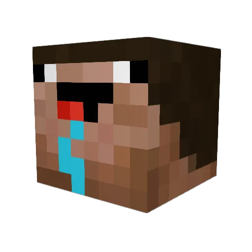 chipmunks1 Minecraft avatar head, 3D render