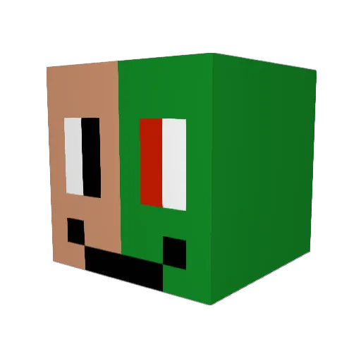 chippen86 Minecraft avatar head, 3D render