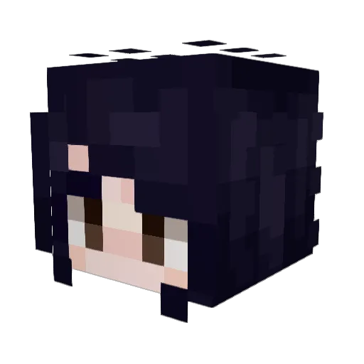 chippi2 Minecraft avatar head, 3D render
