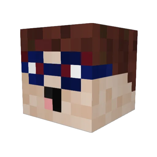 chips182 Minecraft avatar head, 3D render