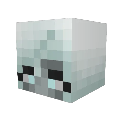 chipsaho Minecraft avatar head, 3D render