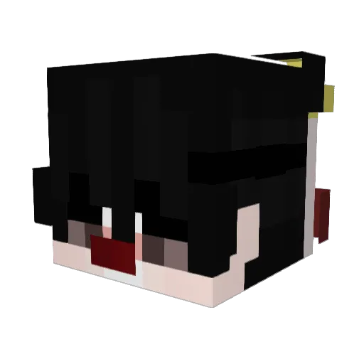 chipsek Minecraft avatar head, 3D render
