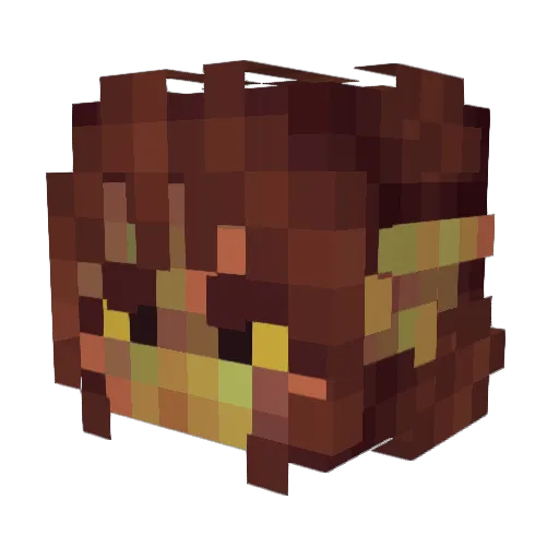 chirett Minecraft avatar head, 3D render