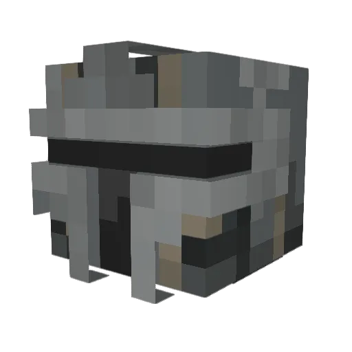 chiri69 Minecraft avatar head, 3D render