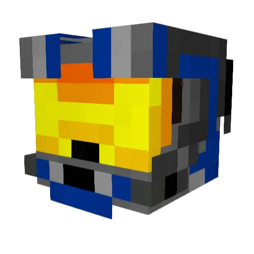 chirock Minecraft avatar head, 3D render