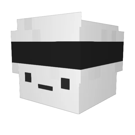 chirorii Minecraft avatar head, 3D render