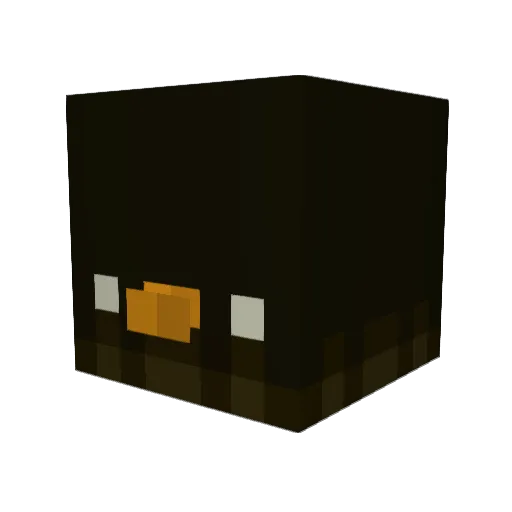 chirrups Minecraft avatar head, 3D render