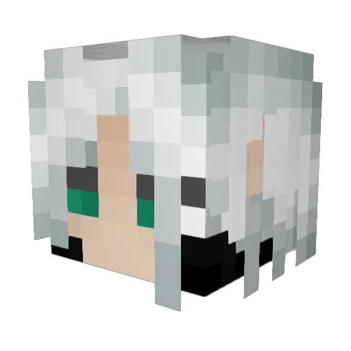 chiruchiru9 Minecraft avatar head, 3D render
