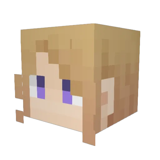 chisappy Minecraft avatar head, 3D render
