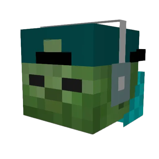chisaryu Minecraft avatar head, 3D render
