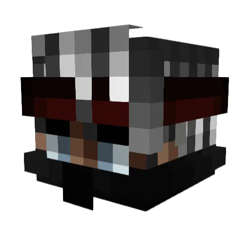 chiseeen Minecraft avatar head, 3D render