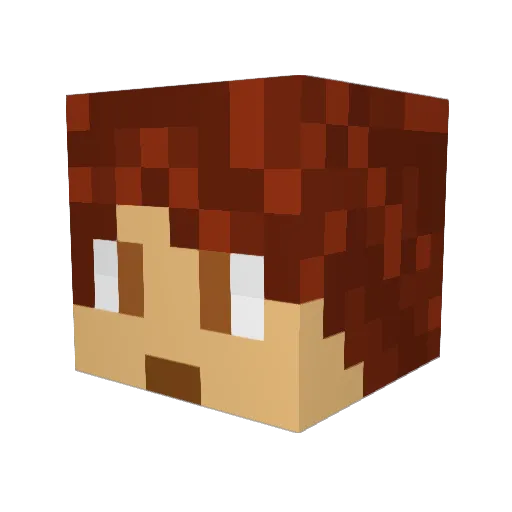 chisiman Minecraft avatar head, 3D render