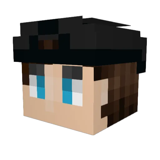 chisox2005 Minecraft avatar head, 3D render