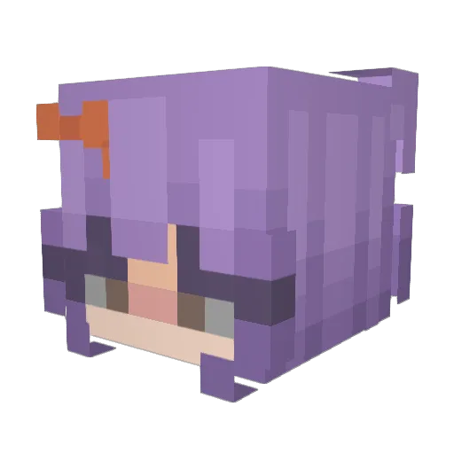 chispitass Minecraft avatar head, 3D render