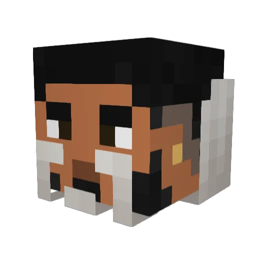 chiste Minecraft avatar head, 3D render