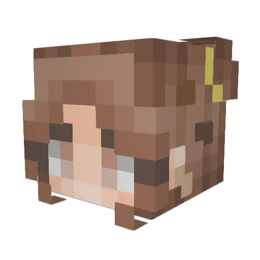 chisya9 Minecraft avatar head, 3D render