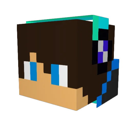 chitan14 Minecraft avatar head, 3D render