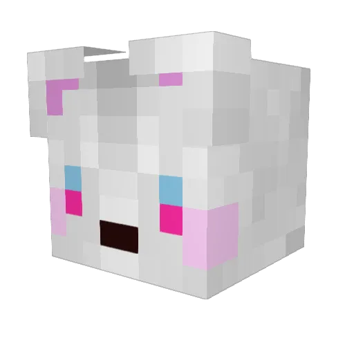 chitonyan Minecraft avatar head, 3D render
