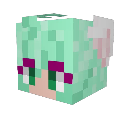 chitxra Minecraft avatar head, 3D render