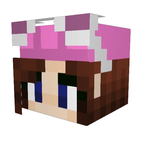 chiveberia Minecraft avatar head, 3D render