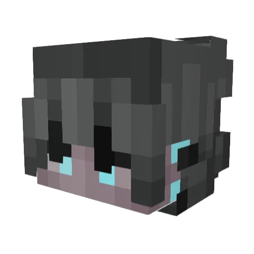 chivesyt Minecraft avatar head, 3D render