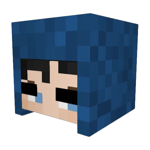 chiviss Minecraft avatar head, 3D render