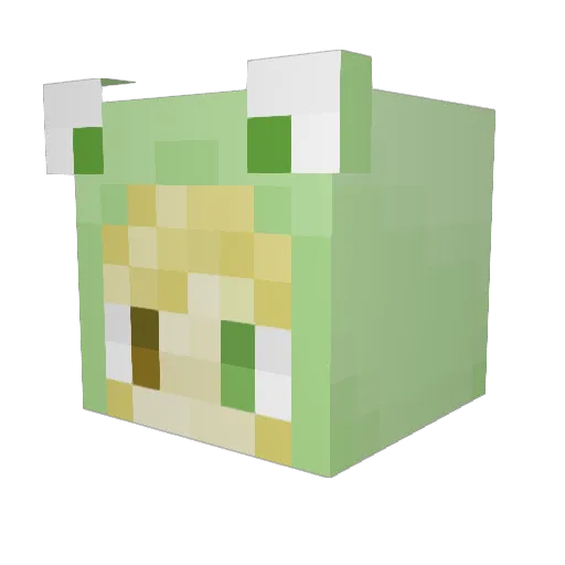 chixpawz Minecraft avatar head, 3D render