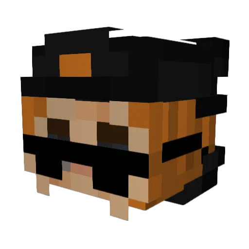 chixrx_13 Minecraft avatar head, 3D render