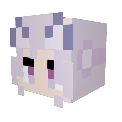 chiyuki0325 Minecraft avatar head, 3D render
