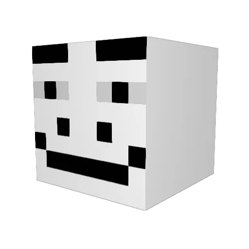 chizuboru Minecraft avatar head, 3D render