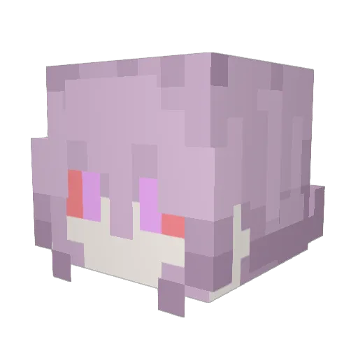 chkhen Minecraft avatar head, 3D render