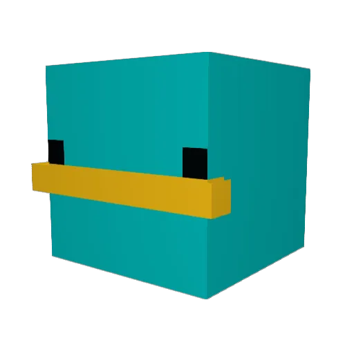 chknfingers Minecraft avatar head, 3D render