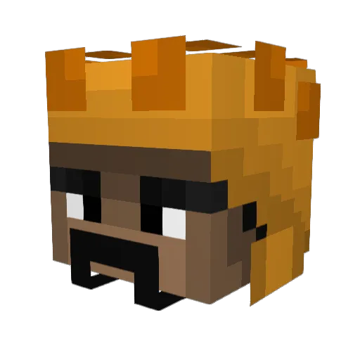 chknl0ser Minecraft avatar head, 3D render
