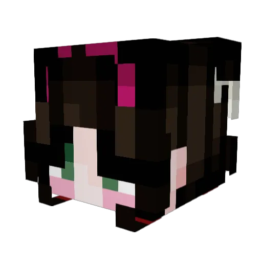 chl0r1n3g0d Minecraft avatar head, 3D render