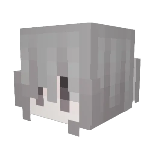 chlcwe Minecraft avatar head, 3D render