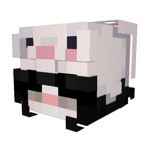 chldbtmd10 Minecraft avatar head, 3D render