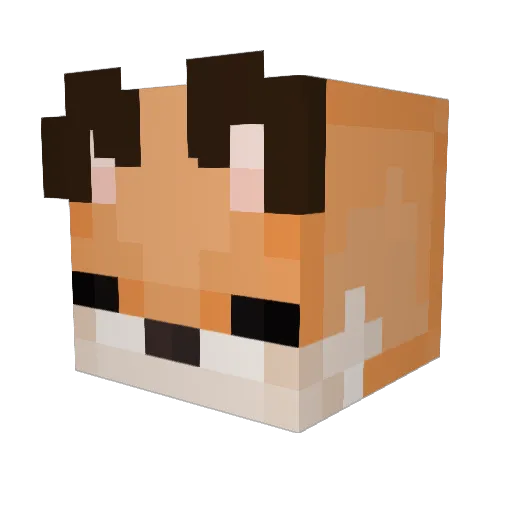 chlebek333 Minecraft avatar head, 3D render