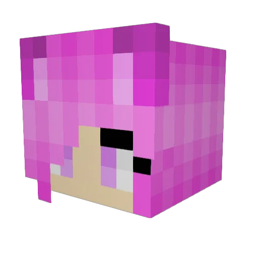 chlh Minecraft avatar head, 3D render